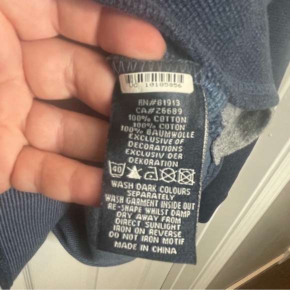 Robert Graham 1/4 Zip Pullover Sweater in Blue L - Picture 12 of 12